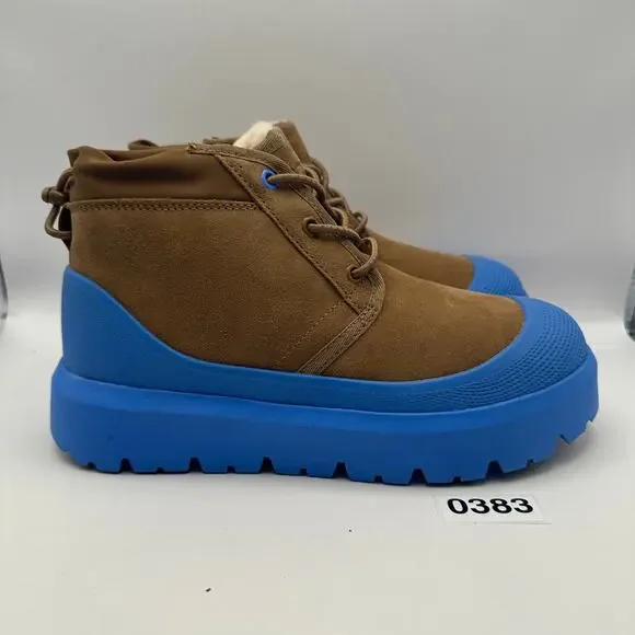 UGG Men's 6 NEUMEL Weather Hybrid Chestnut Waterproof Boot Sheepskin 1143991 - Picture 5 of 6